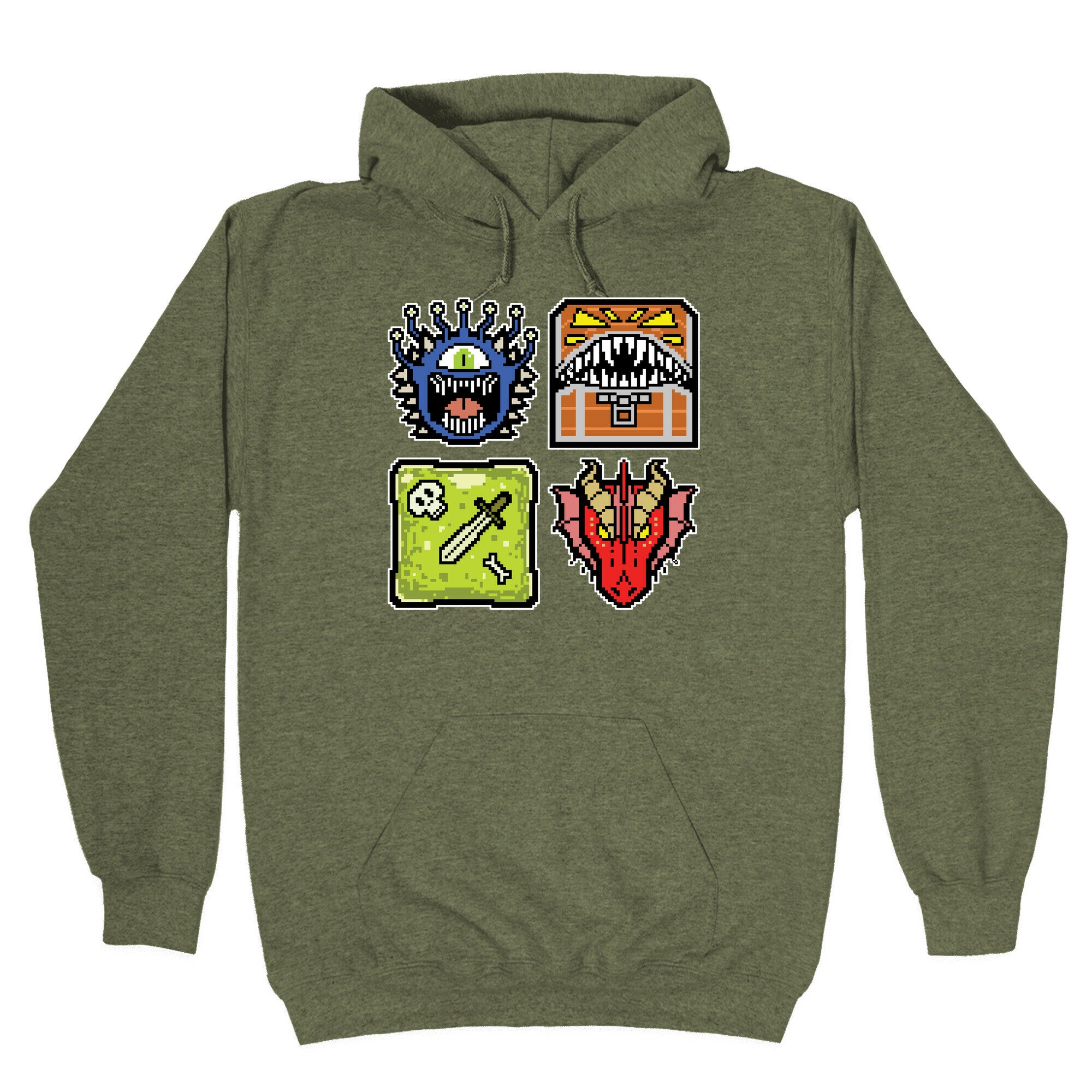 Pixel DnD Monsters Hoodie